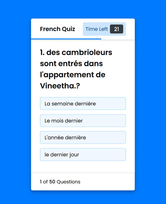 French Quiz!